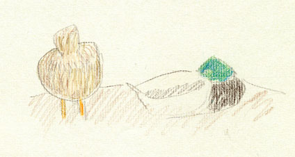 mallards, prismacolor