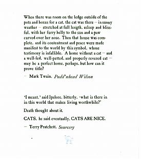 My cat quote broadside