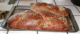 Whole wheat challah