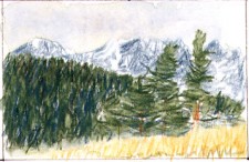 Mountains northwest of Keystone Mountains northwest of Keystone