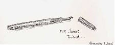 Mont Blanc pen with destroyed nib...