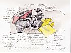 sketch, pile of gloves