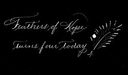 Feathers of Hope Turns Four: Spencerian Script Feathers of Hope Turns Four: Spencerian Script
