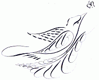 off-hand flourished bird off-hand flourished bird