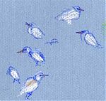 Cattle Egrets -- CarbOthello pastel pencils on Canson mi-teintes