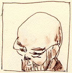 sketch of Terry Pratchett sketch of Terry Pratchett