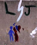 Graffiti on Putah Creek bridge