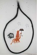 Squid with umbrella