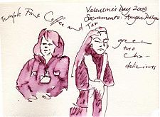 women in coffee shop