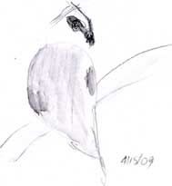 white-tailed kite: watersoluble graphite