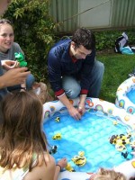 washing oiled duckies washing oiled duckies