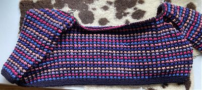 photo of a sweater-in-progress
