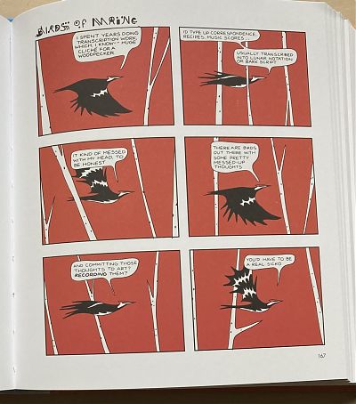 photo of a page from Birds of Maine by Michael Deforge