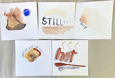 photo of watercolor samples